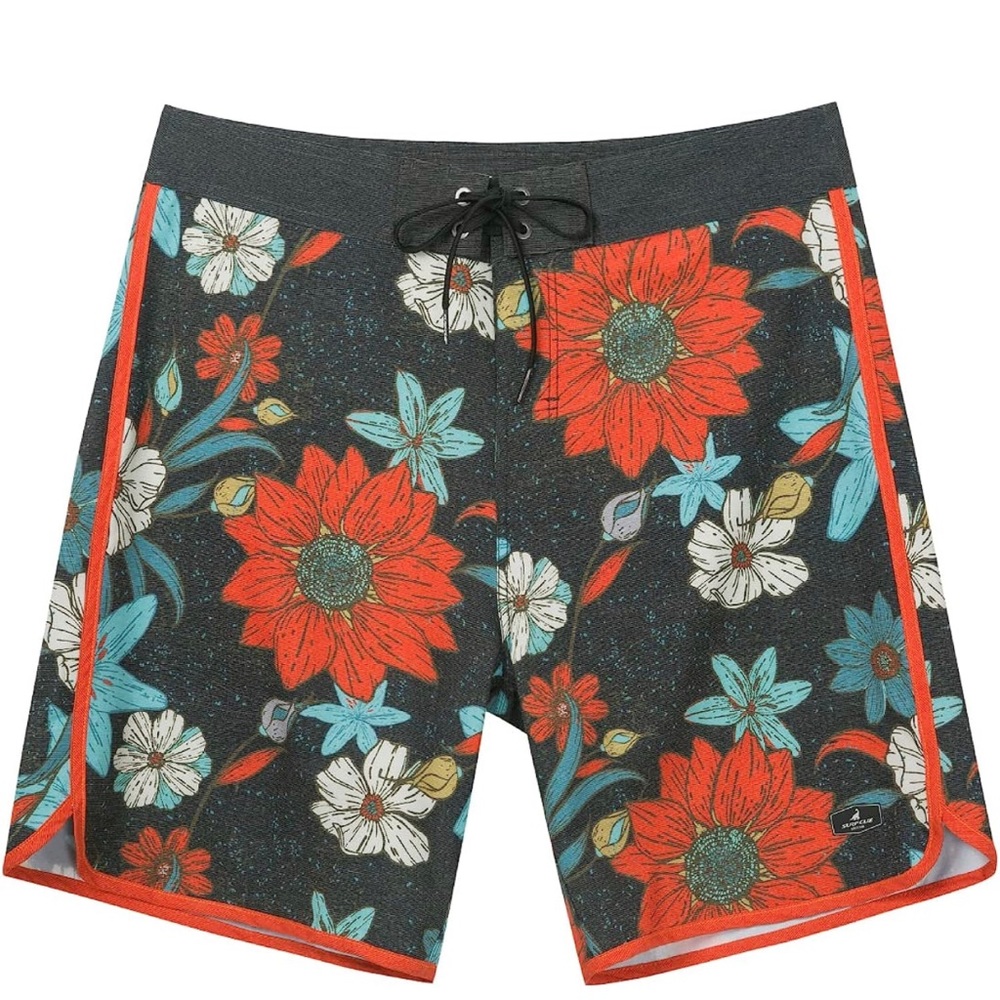 SURF CUZ Men's Board Short Beach Short 4-Way Stretch Swim Short